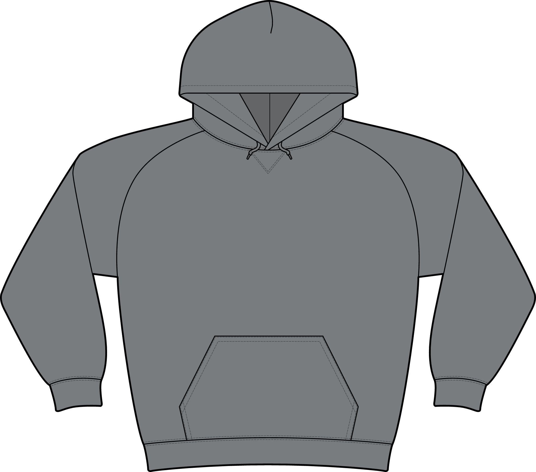 Logo Unisex Drive Fleece Pullover Hoodie (Light Edition with Black Print)