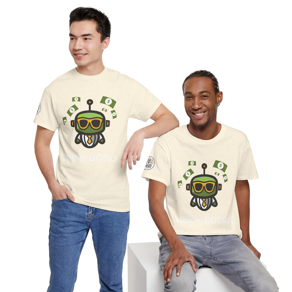 Unisex Financial BOT Heavy Cotton Tee (Dark Edition with White Print)