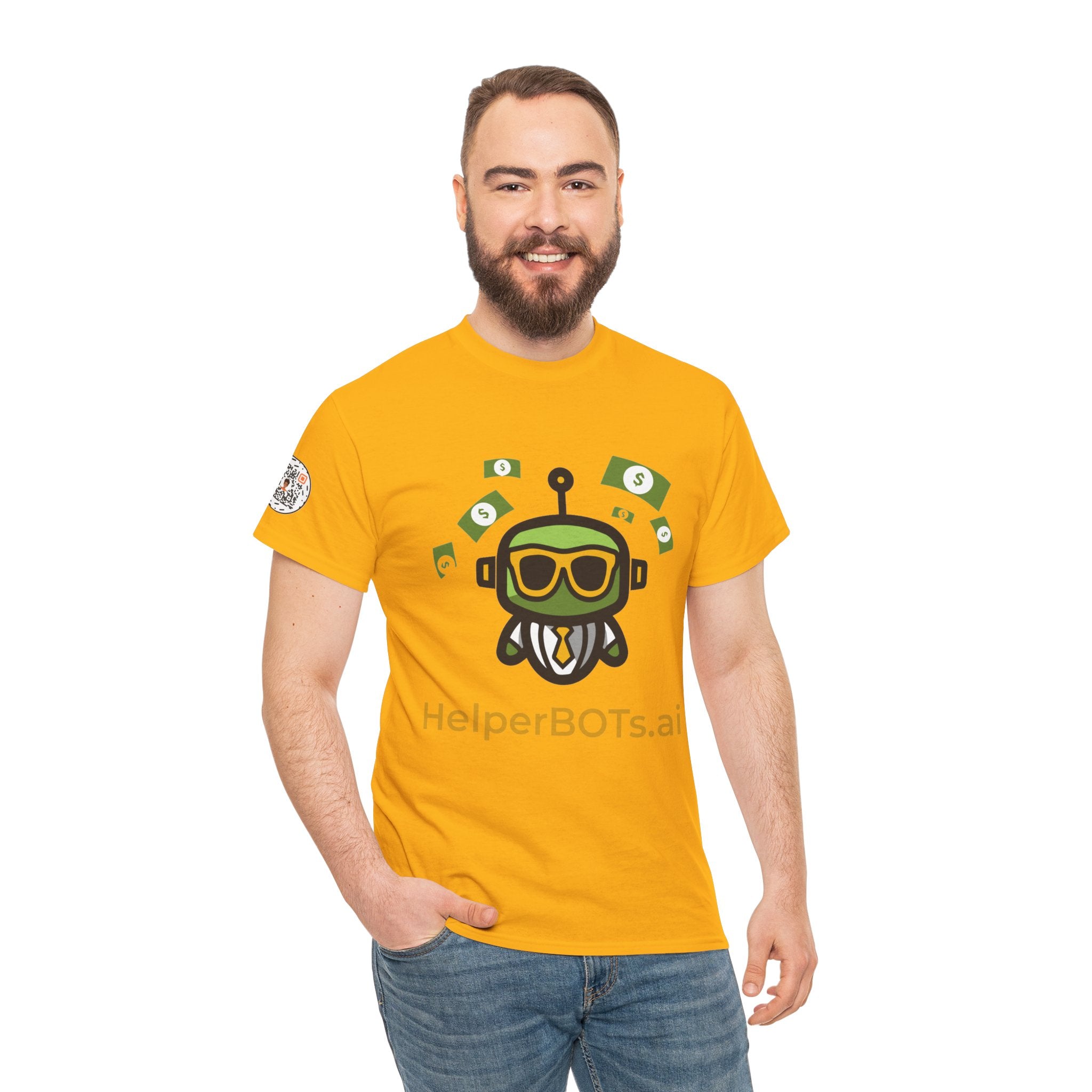 Unisex Financial BOT Heavy Cotton Tee (Light Edition with Gold Print)