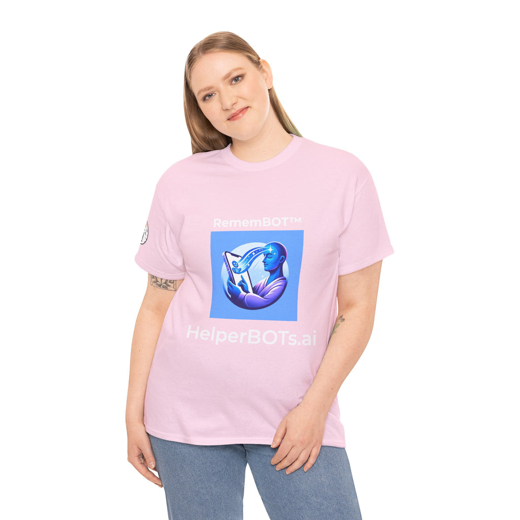 Unisex RememBOT™ Heavy Cotton Tee (Light Edition with White Lettering)