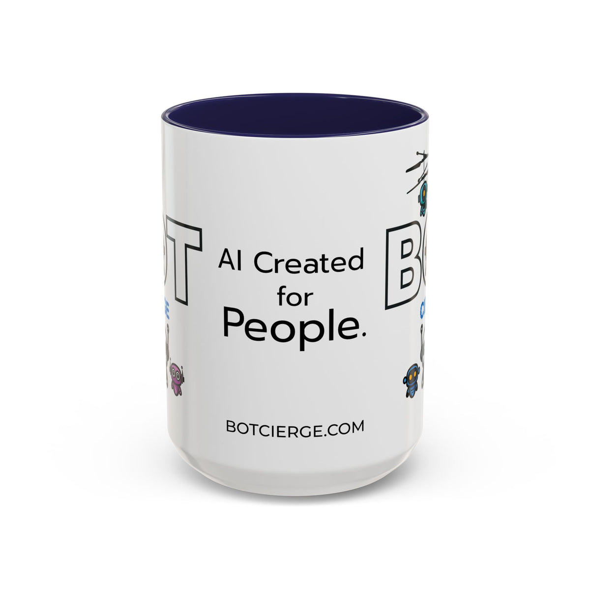 Logo Accent Coffee Mug (11, 15oz) (Light Edition with Black Print)
