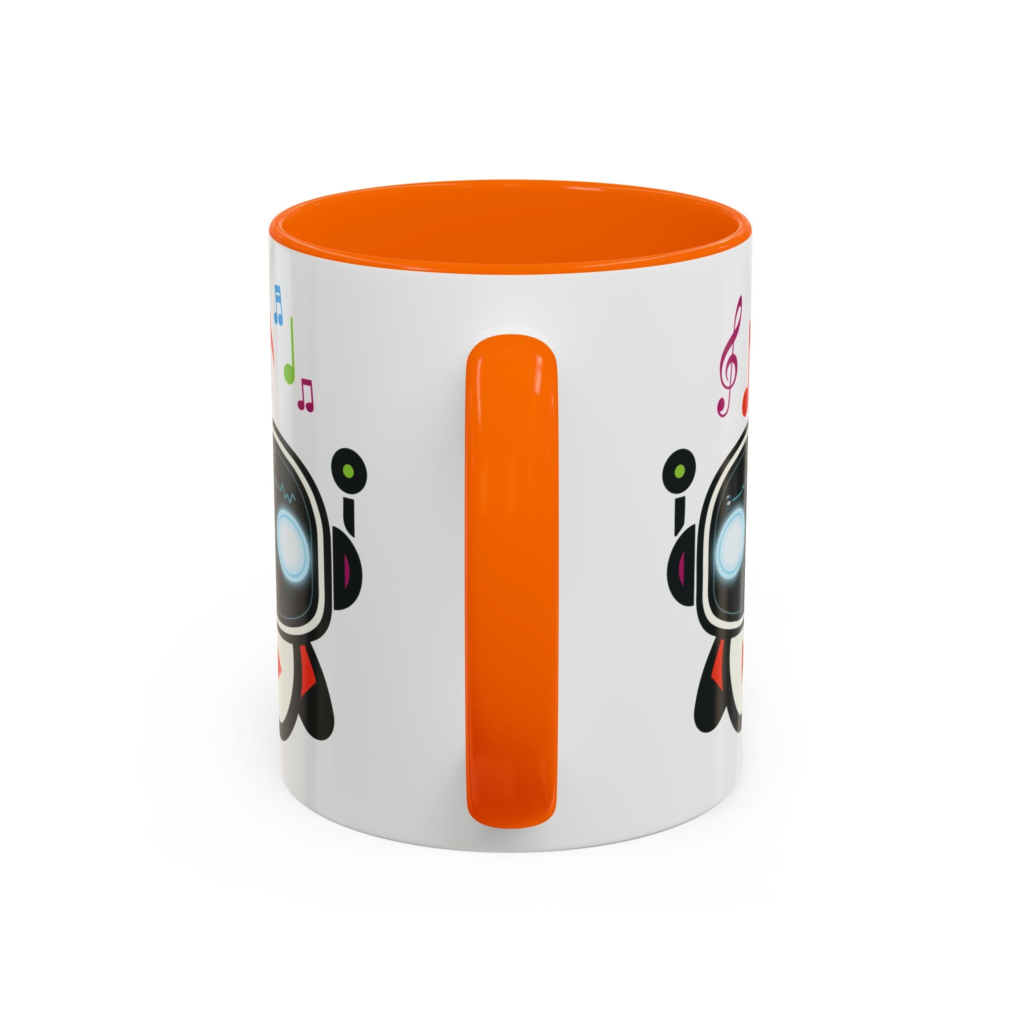 Music BOT Accent Coffee Mug (11, 15oz) (Light Edition with Black Print)