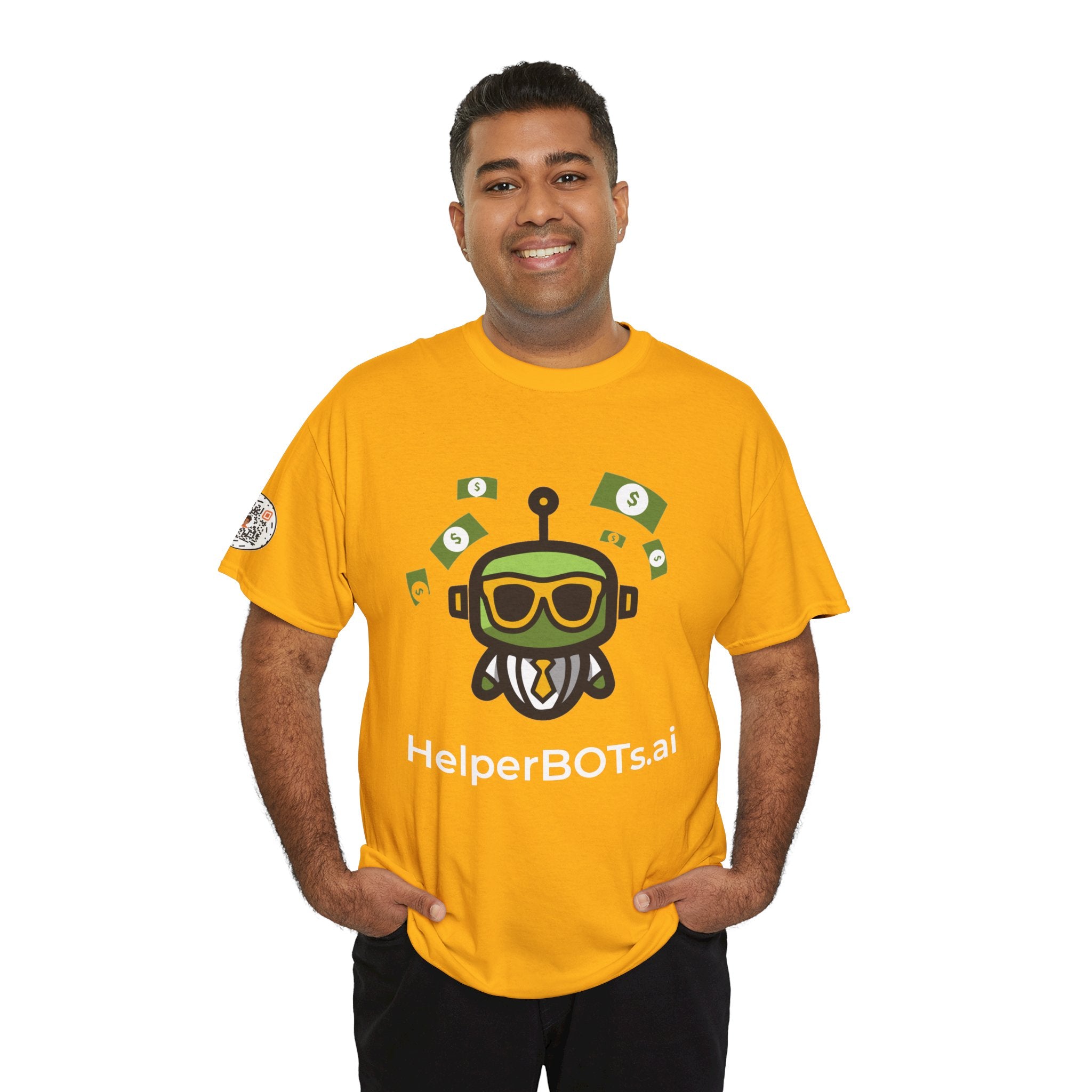 Unisex Financial BOT Heavy Cotton Tee (Dark Edition with White Print)