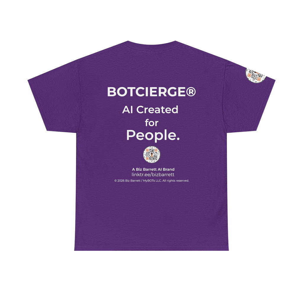 Unisex Music BOT Heavy Cotton Tee (Dark Edition with White Print)