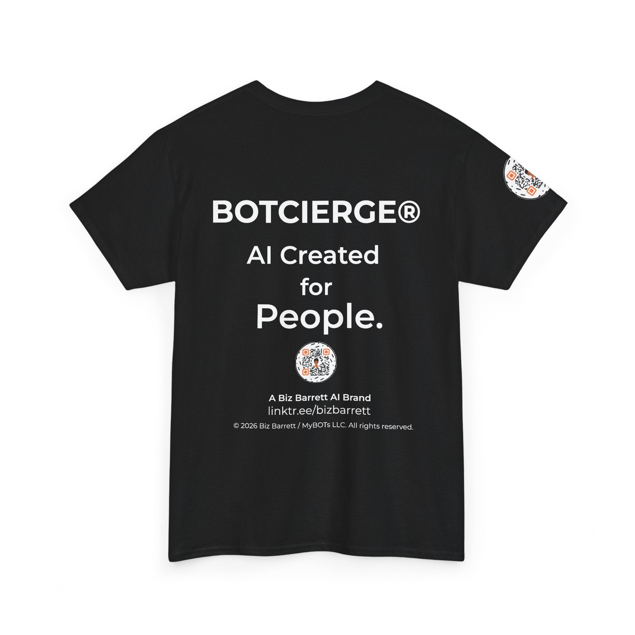 Unisex Personal Development BOT Heavy Cotton Tee (Dark Edition with White Print)