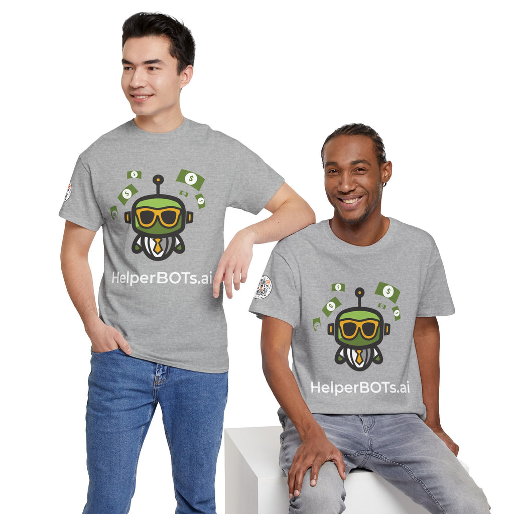 Unisex Financial BOT Heavy Cotton Tee (Dark Edition with White Print)