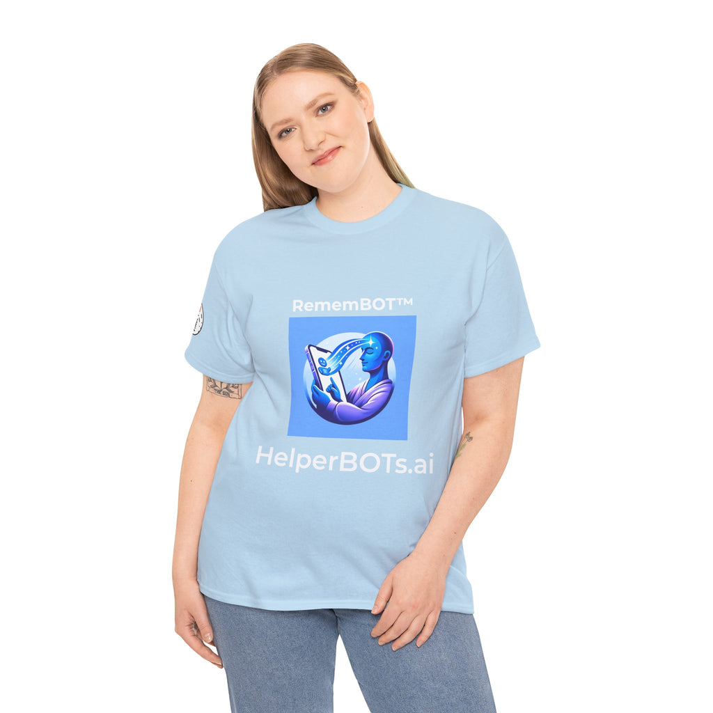 Unisex RememBOT™ Heavy Cotton Tee (Light Edition with White Lettering)