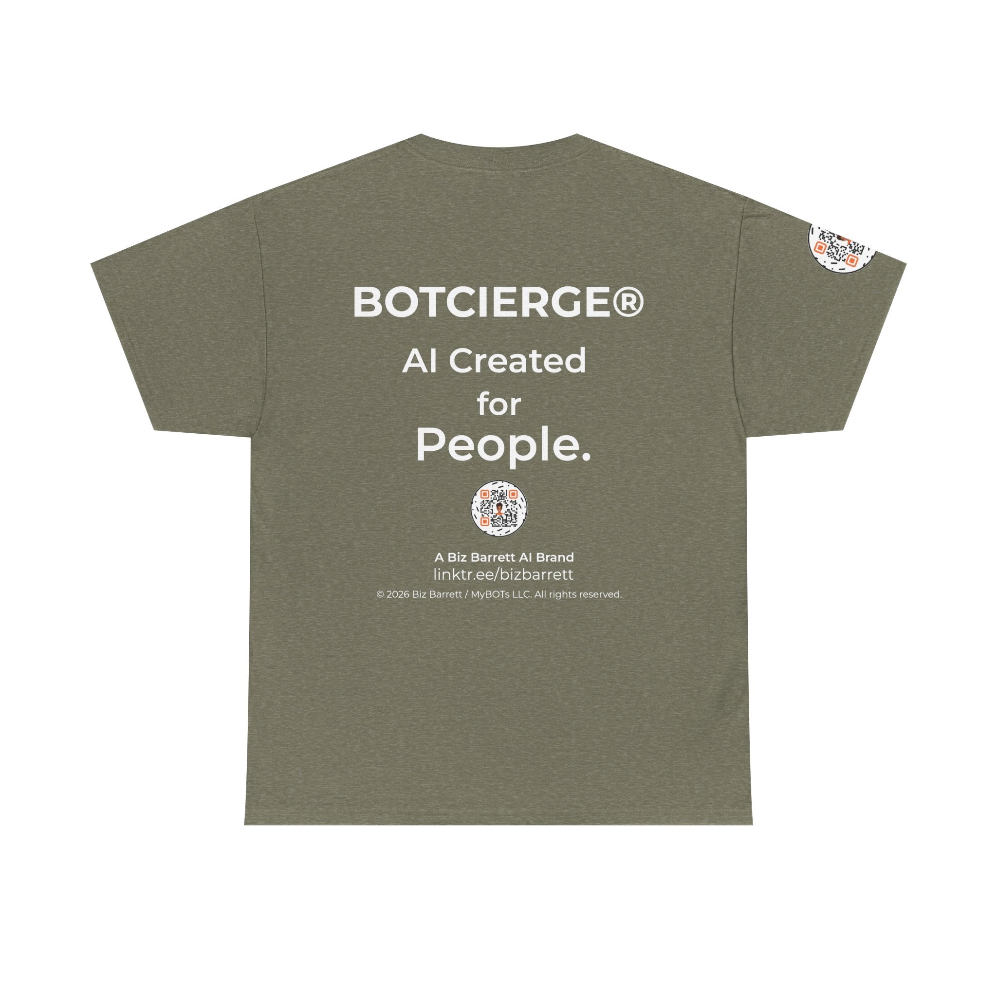 Unisex Music BOT Heavy Cotton Tee (Dark Edition with White Print)
