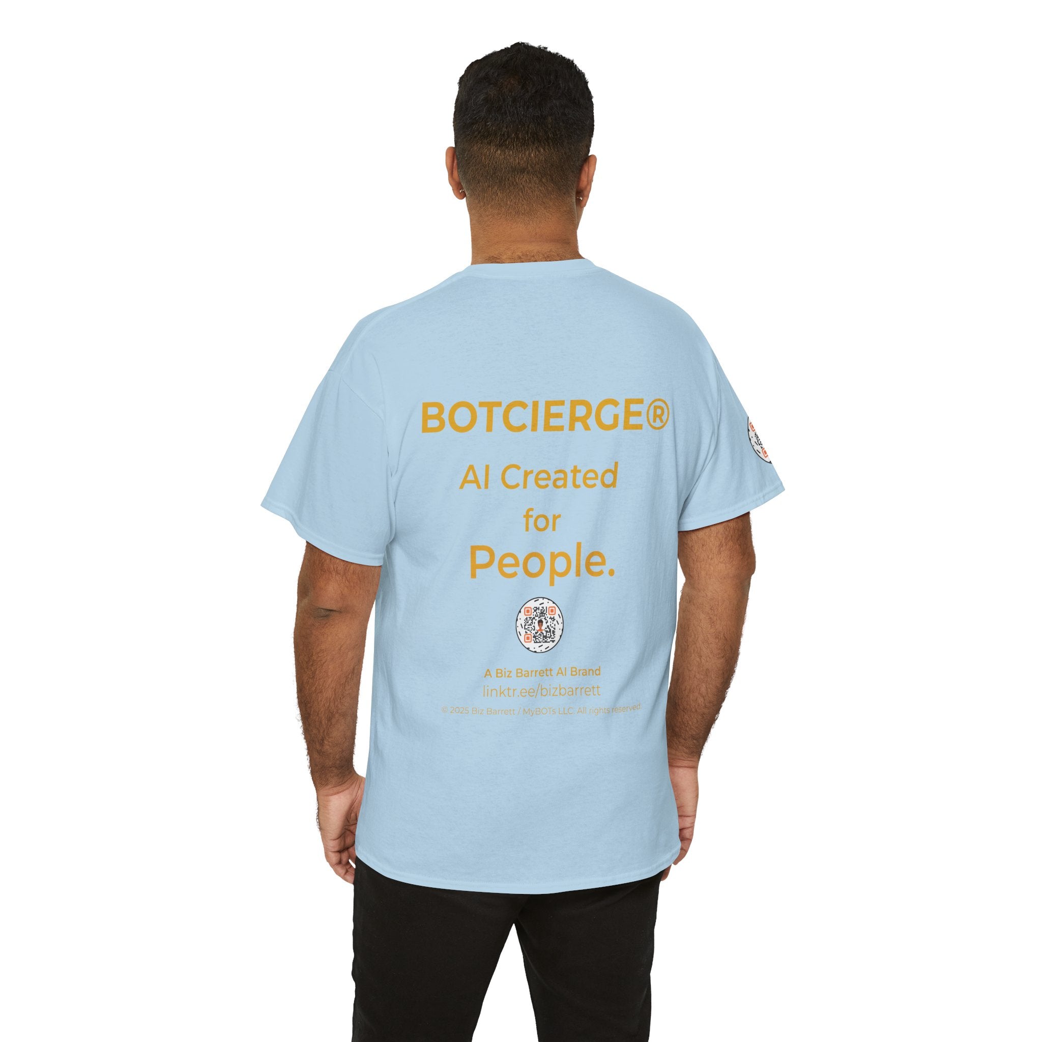 Unisex RememBOT™ Heavy Cotton Tee (Light Edition with Gold Lettering)