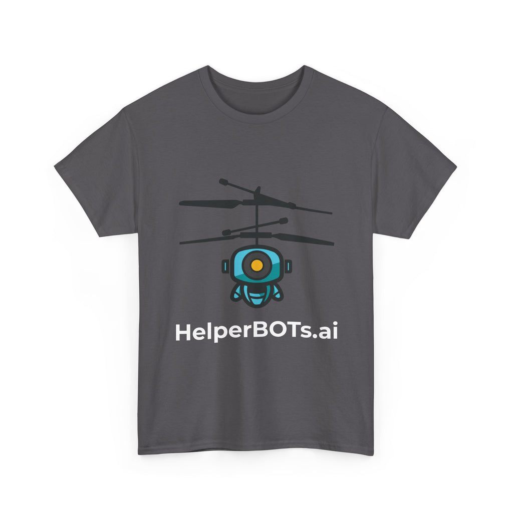 Unisex Security BOT Heavy Cotton Tee (Dark Edition white text)