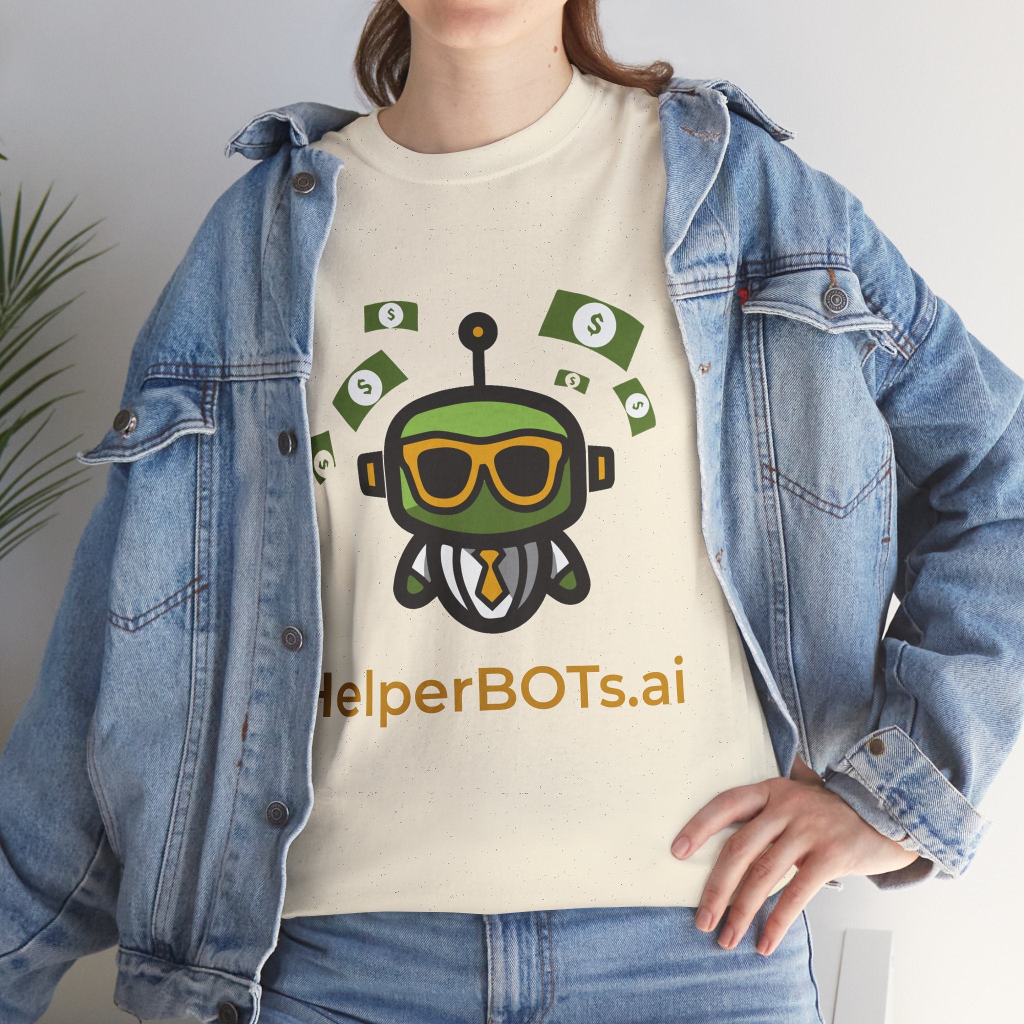 Unisex Financial BOT Heavy Cotton Tee (Dark Edition with Gold Print)