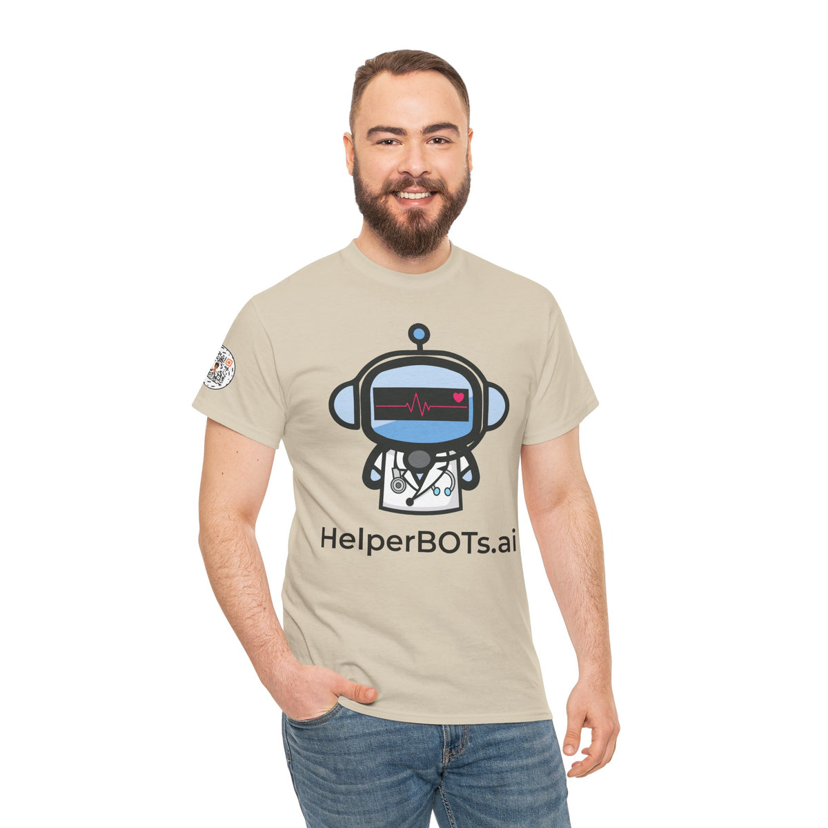 Unisex Medical BOT Heavy Cotton Tee (Light Edition with Black Print)