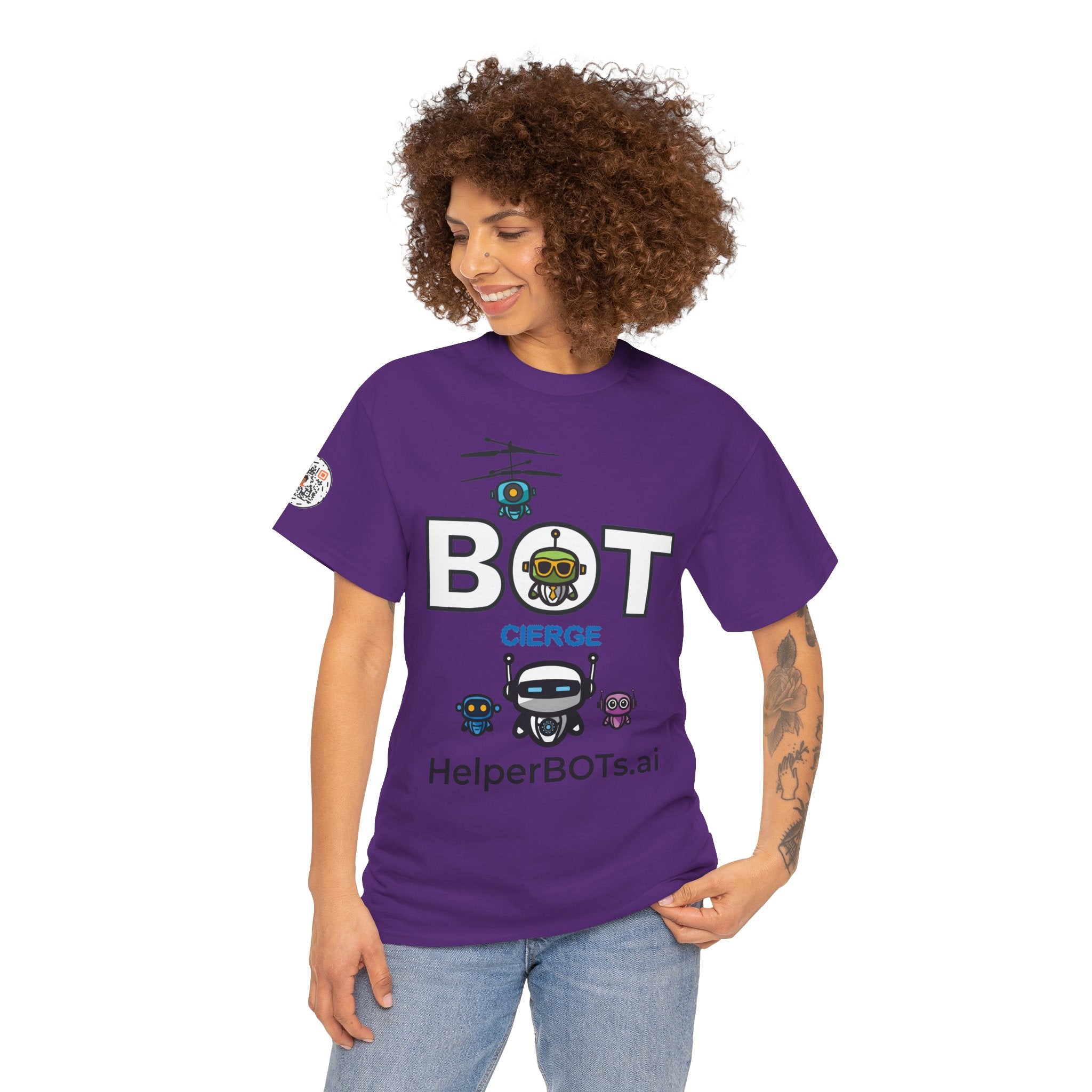 Unisex Logo Heavy Cotton Tee (Light Edition with Black Print)