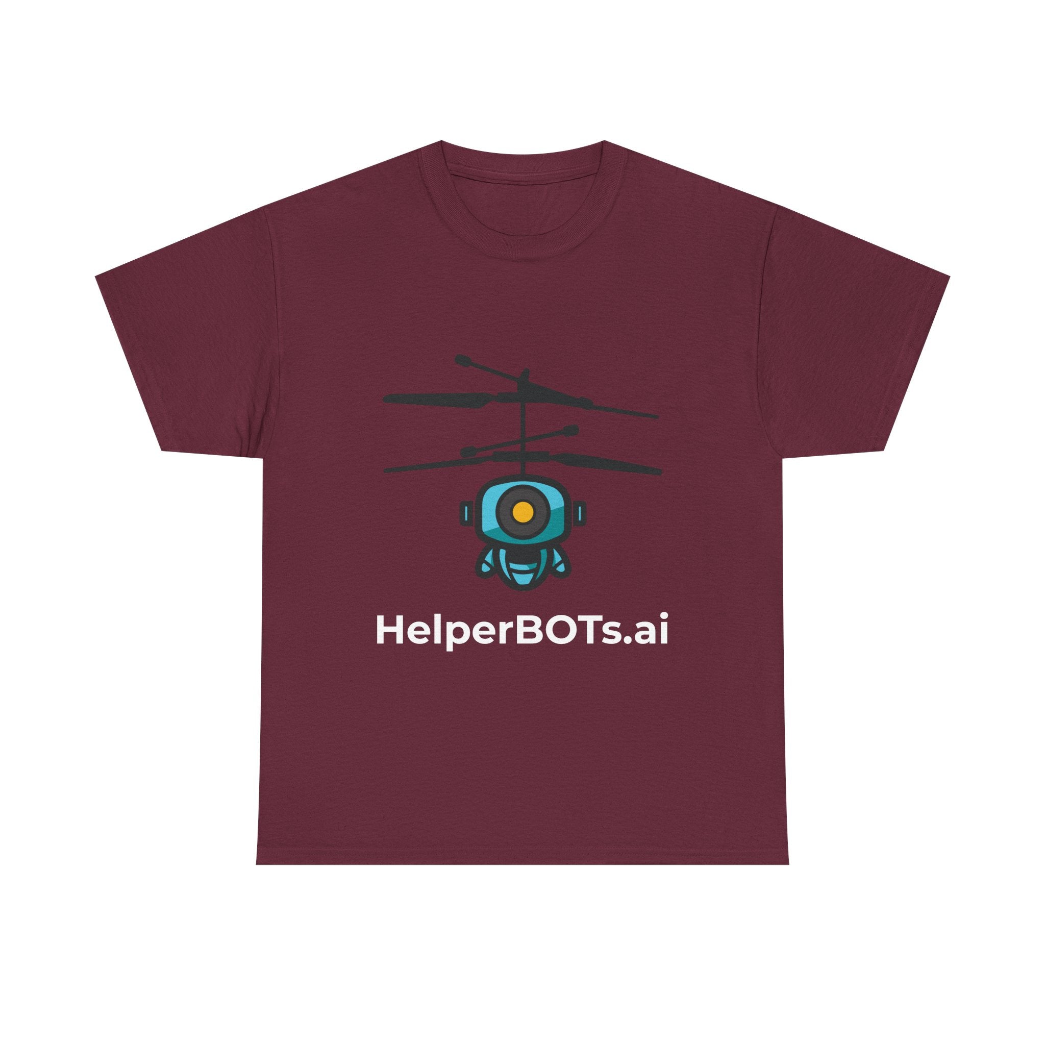 Unisex Security BOT Heavy Cotton Tee (Dark Edition white text)