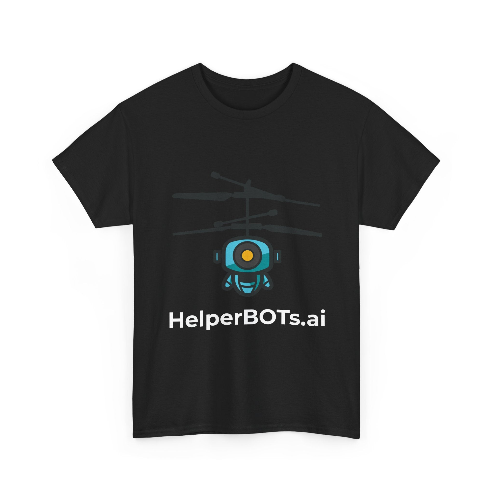 Unisex Security BOT Heavy Cotton Tee (Dark Edition white text)
