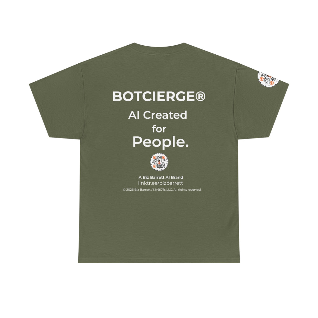 Unisex Personal Development BOT Heavy Cotton Tee (Dark Edition with White Print)