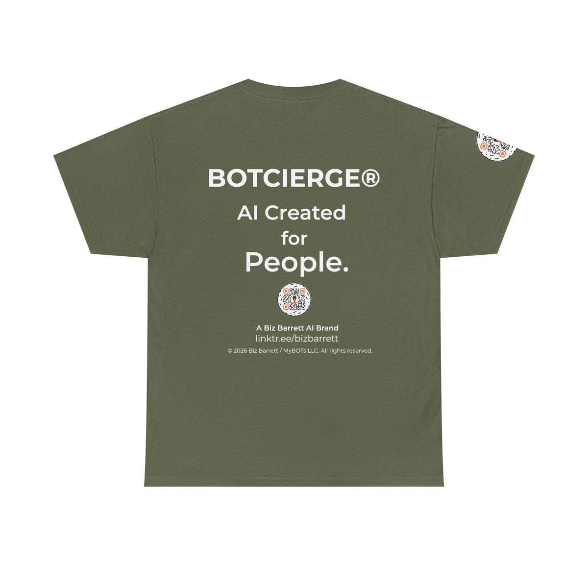 Unisex Personal Development BOT Heavy Cotton Tee (Dark Edition with White Print)