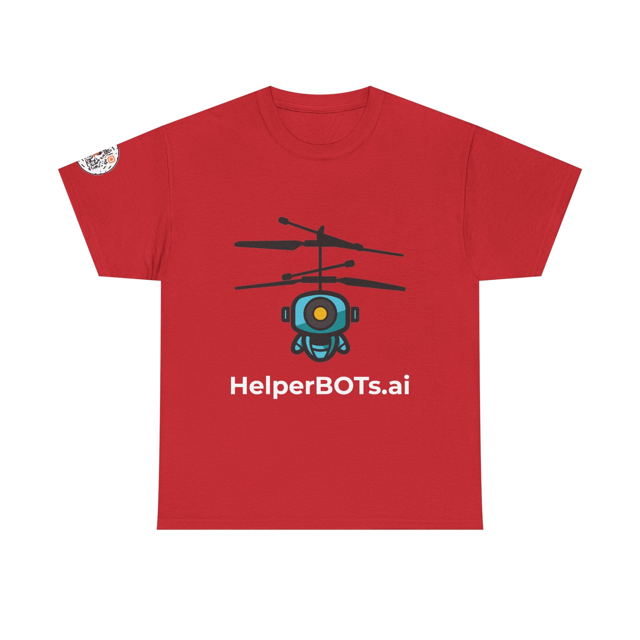Unisex Security BOT Heavy Cotton Tee (Dark Edition with White Print)