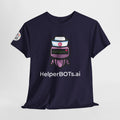 Unisex Healthcare BOT Heavy Cotton Tee (Dark Edition with White Print)