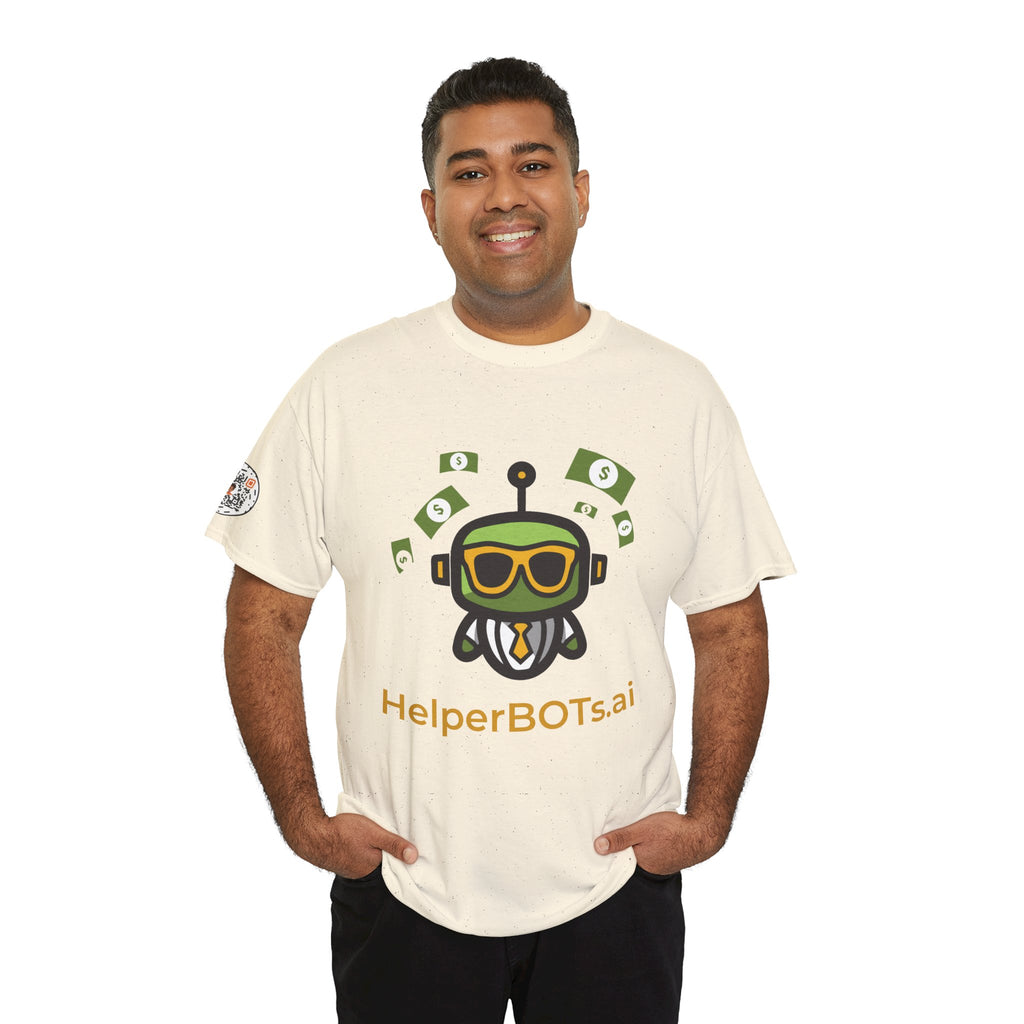 Unisex Financial BOT Heavy Cotton Tee (Dark Edition with Gold Print)