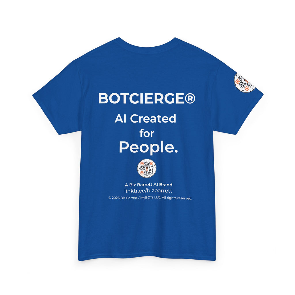 Unisex Personal Development BOT Heavy Cotton Tee (Dark Edition with White Print)