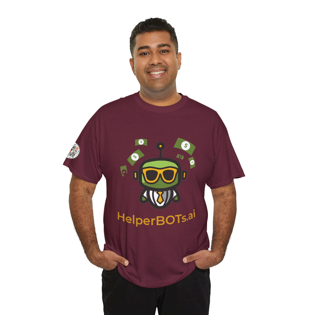 Unisex Financial BOT Heavy Cotton Tee (Dark Edition with Gold Print)