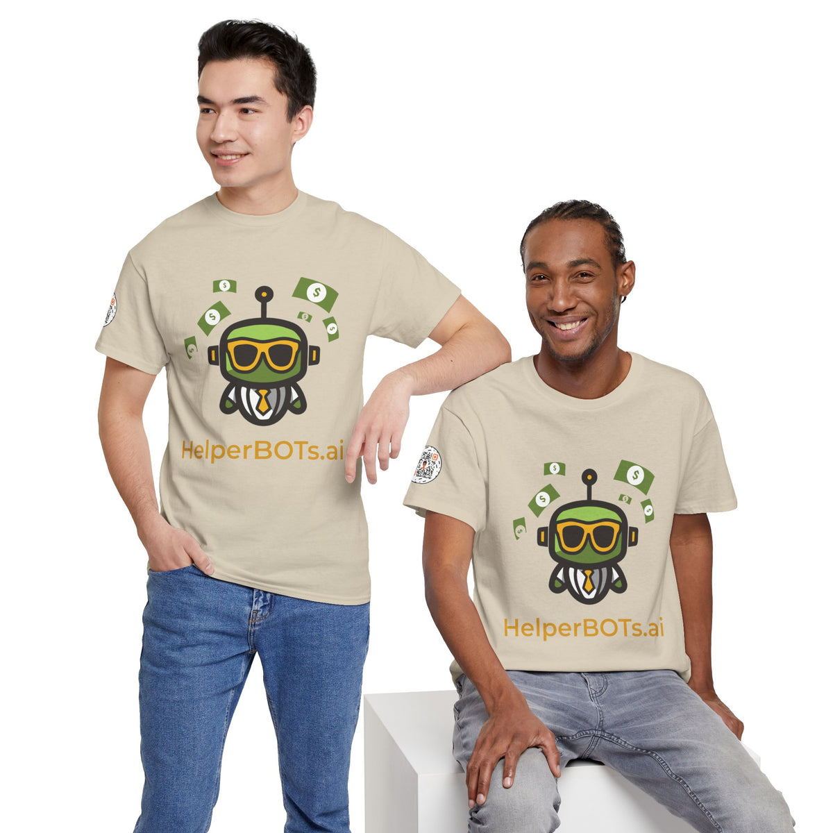 Unisex Financial BOT Heavy Cotton Tee (Light Edition with Gold Print)