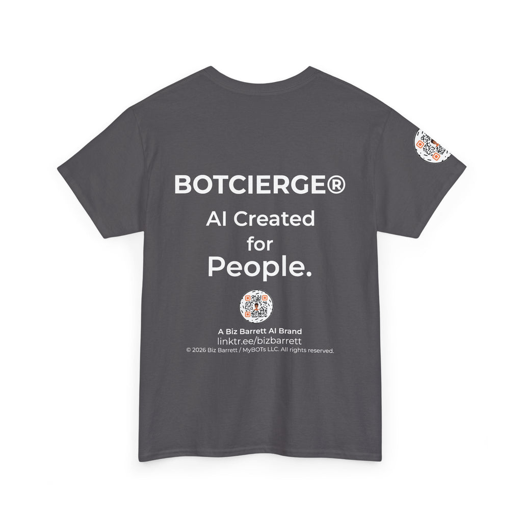 Unisex Love and Relationships BOT Heavy Cotton Tee (Dark Edition with White Print)