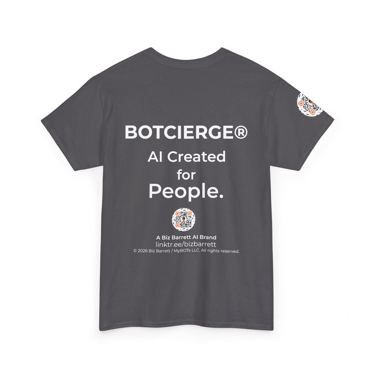 Unisex Love and Relationships BOT Heavy Cotton Tee (Dark Edition with White Print)