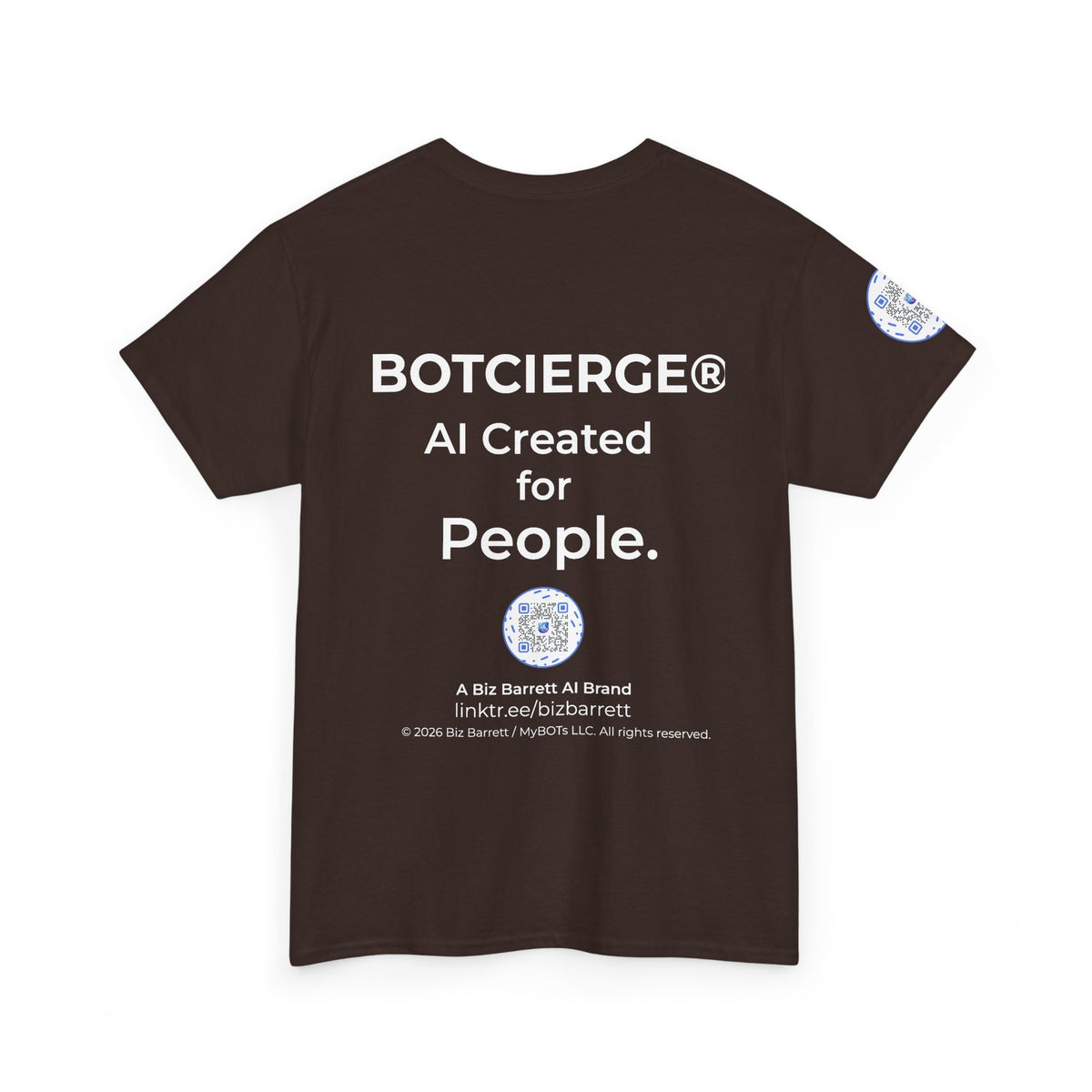 Unisex RememBOT™ Heavy Cotton Tee (Dark Edition with White Print)