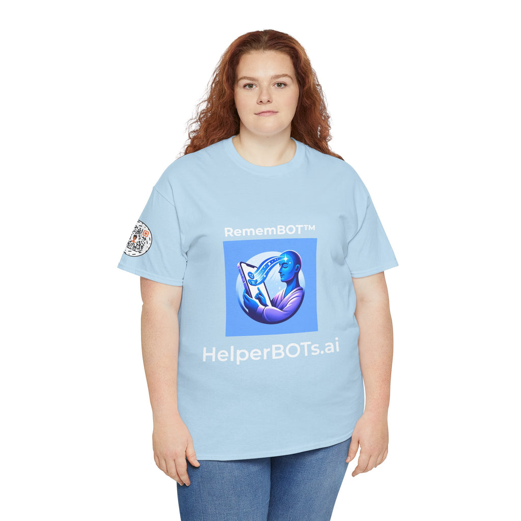 Unisex RememBOT™ Heavy Cotton Tee (Light Edition with White Lettering)
