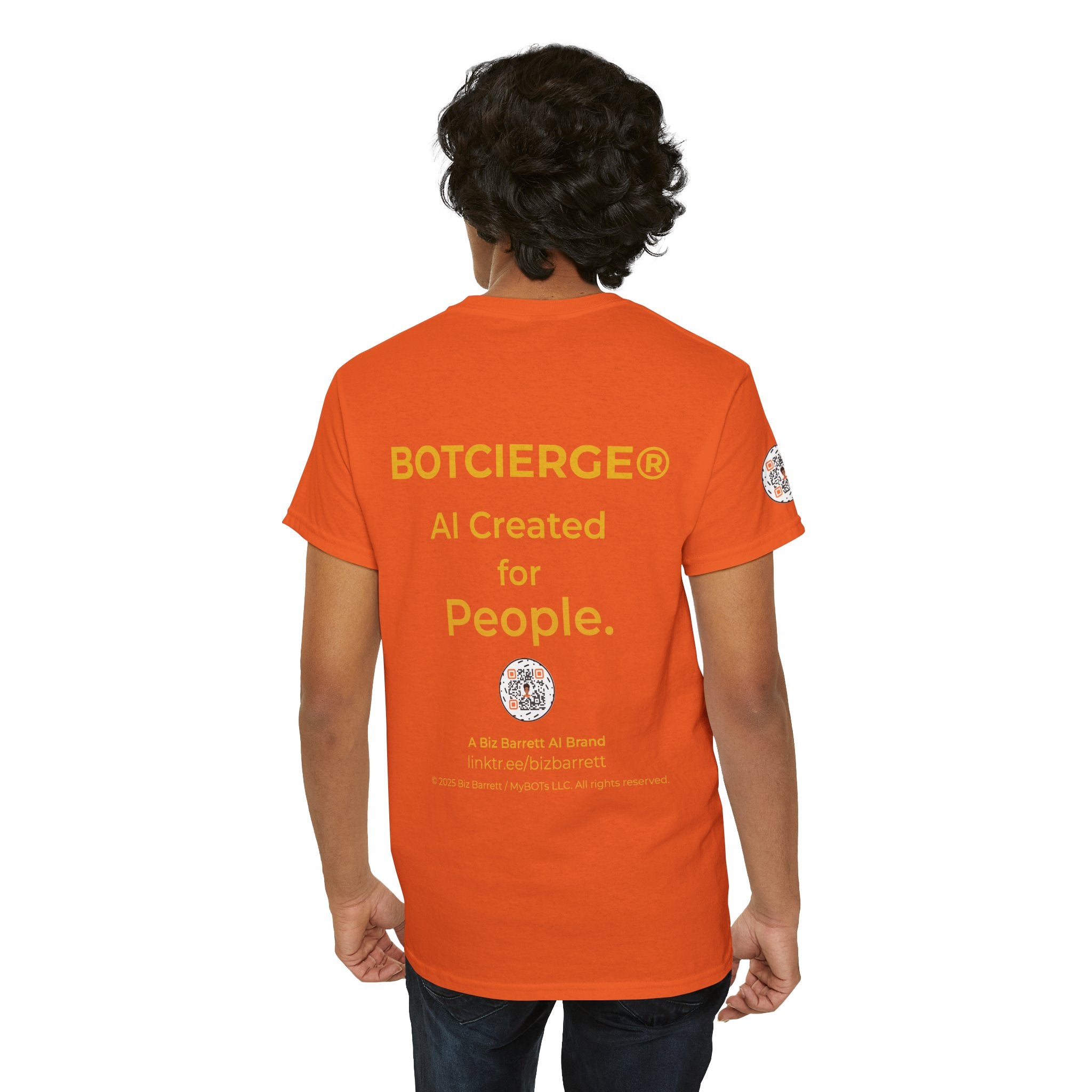 Unisex RememBOT™ Heavy Cotton Tee (Light Edition with Gold Lettering)