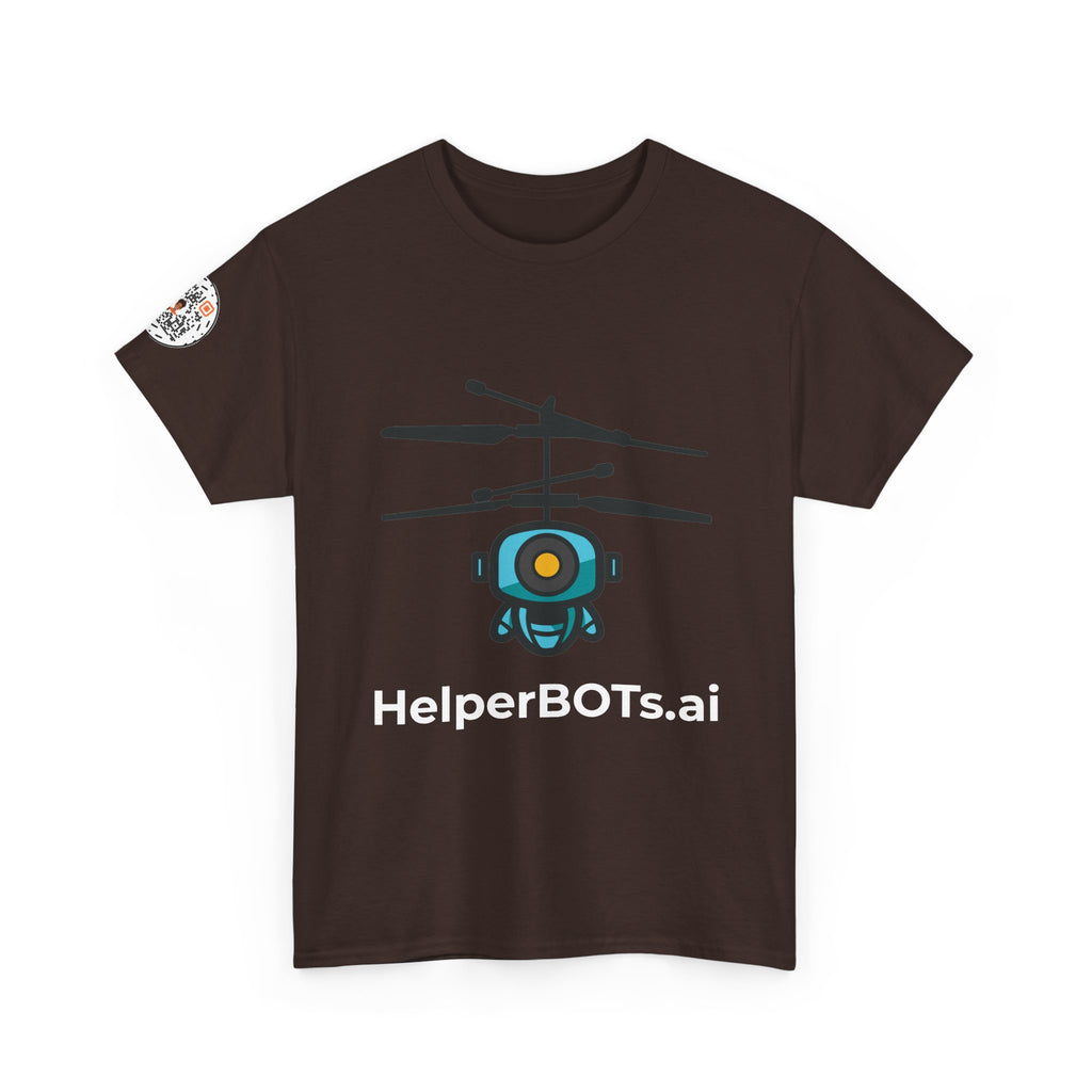 Unisex Security BOT Heavy Cotton Tee (Dark Edition with White Print)