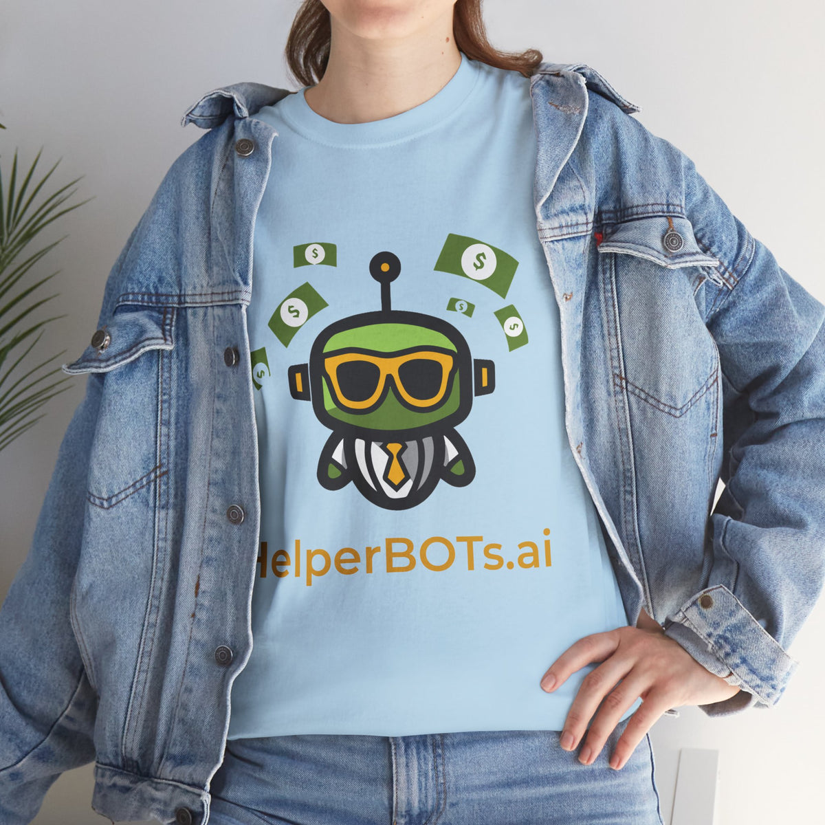 Unisex Financial BOT Heavy Cotton Tee (Light Edition with Gold Print)