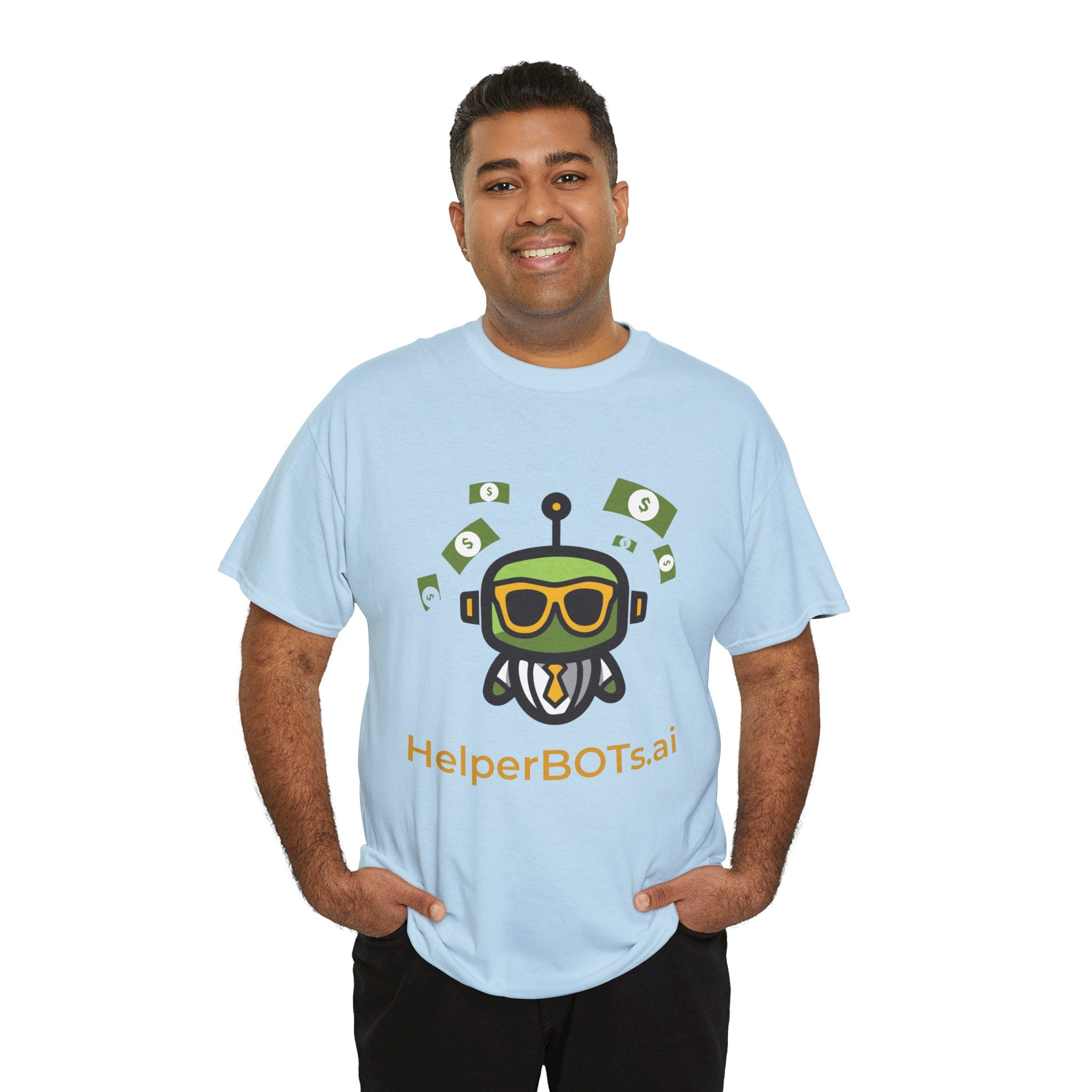 Unisex Financial BOT Heavy Cotton Tee (Dark Edition with Gold Print)