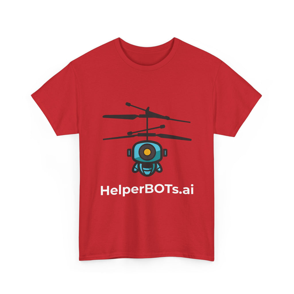 Unisex Security BOT Heavy Cotton Tee (Dark Edition white text)