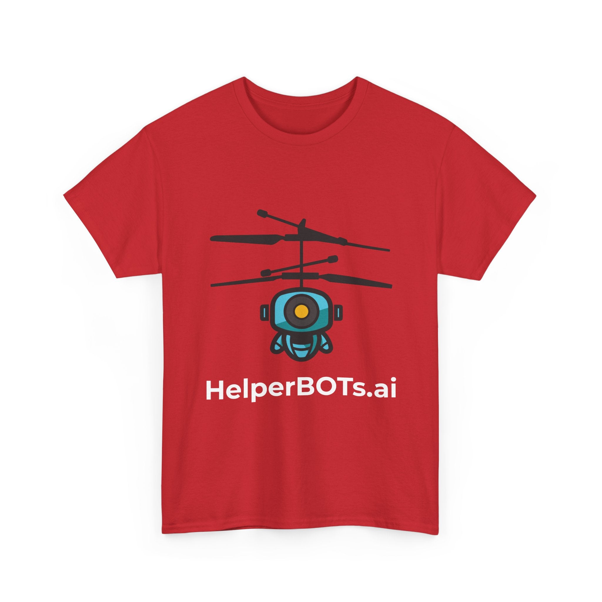 Unisex Security BOT Heavy Cotton Tee (Dark Edition white text)