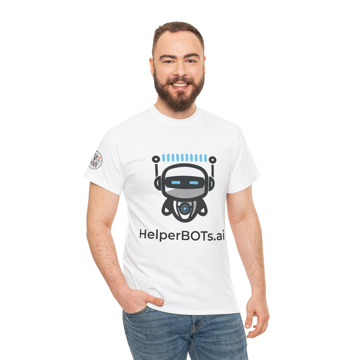Unisex Productivity BOT Heavy Cotton Tee (Light Edition with Black Print)