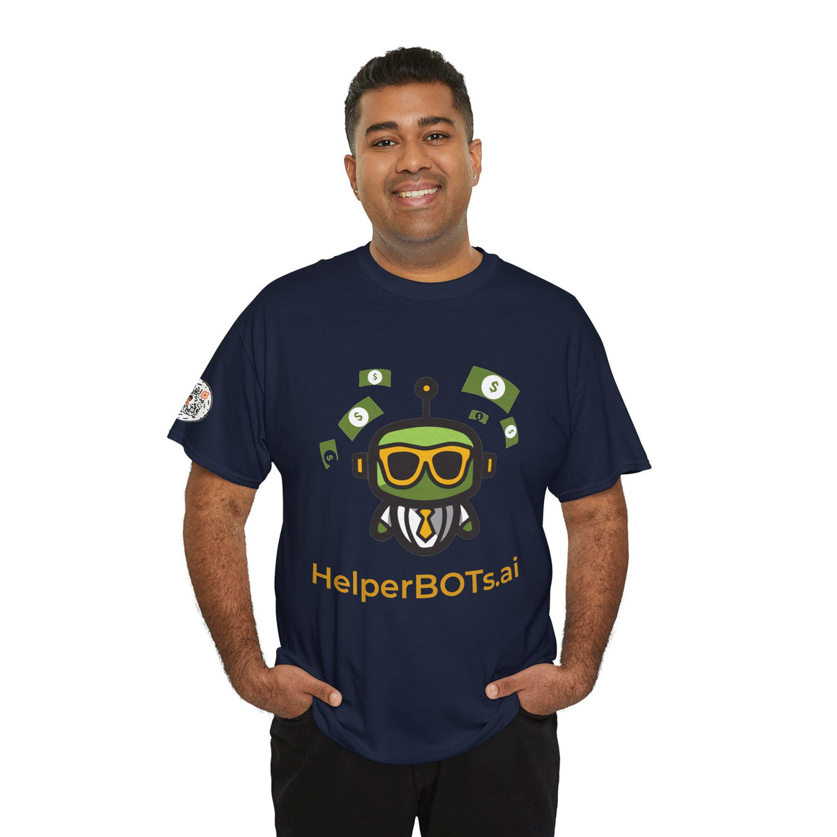 Unisex Financial BOT Heavy Cotton Tee (Dark Edition with Gold Print)