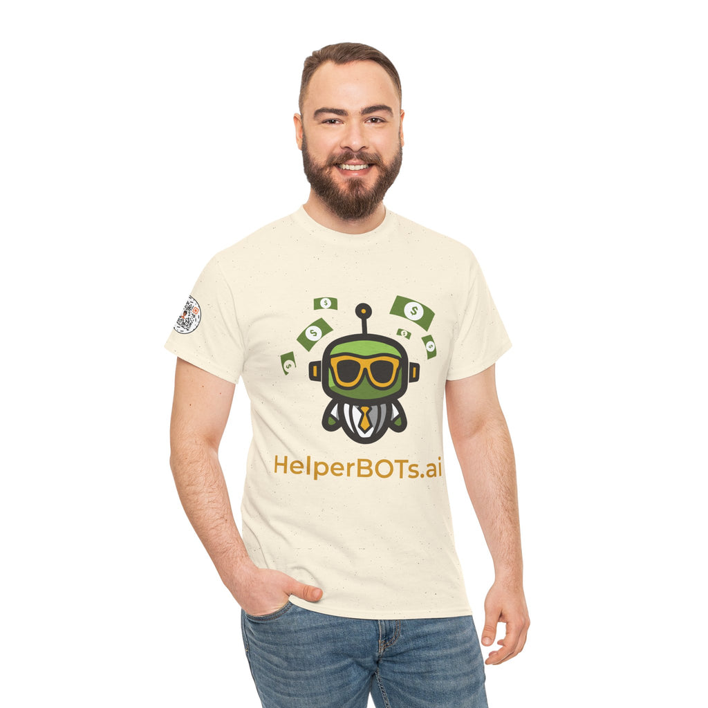 Unisex Financial BOT Heavy Cotton Tee (Dark Edition with Gold Print)