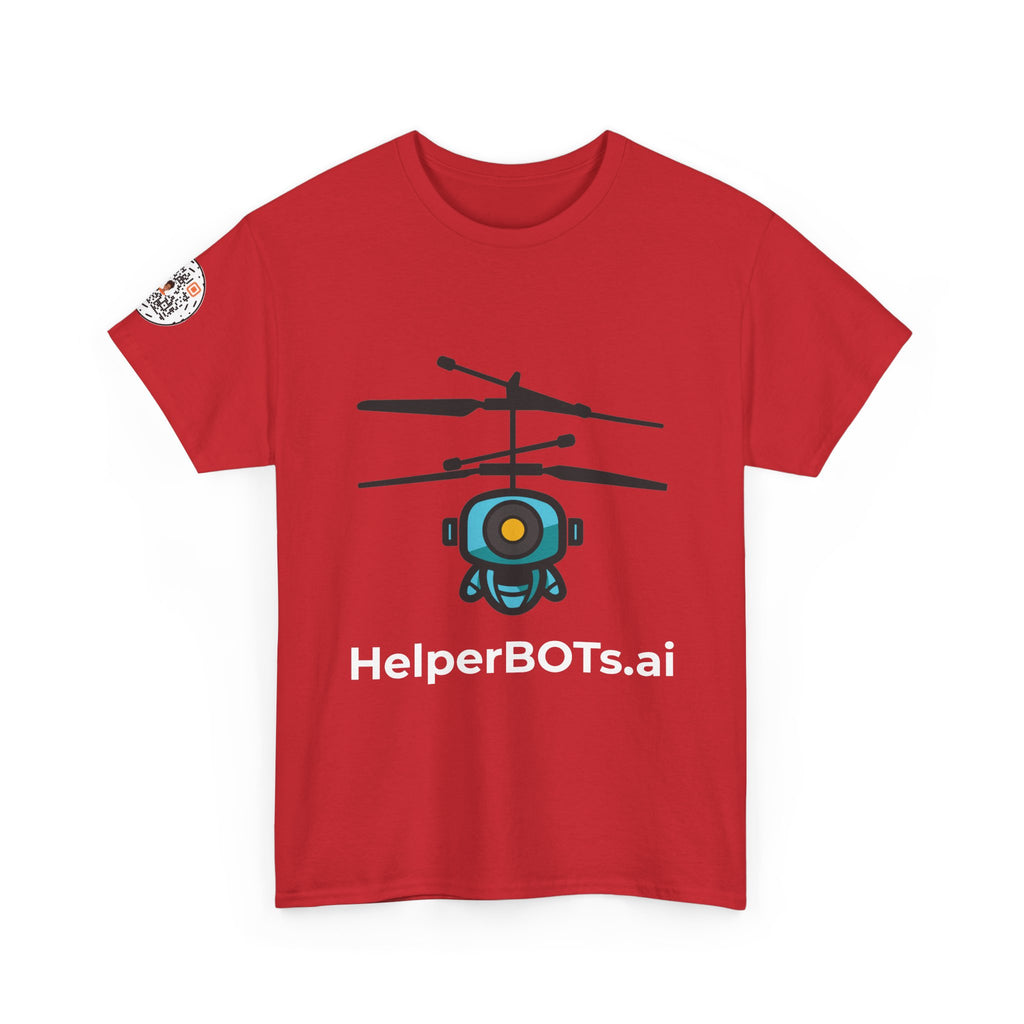 Unisex Security BOT Heavy Cotton Tee (Dark Edition with White Print)