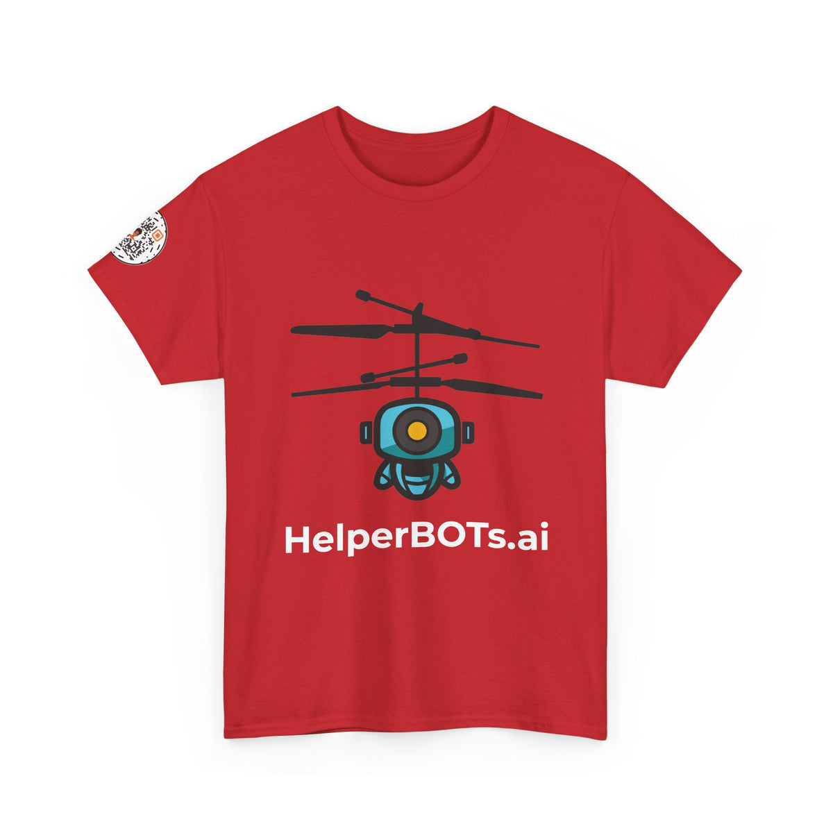 Unisex Security BOT Heavy Cotton Tee (Dark Edition with White Print)