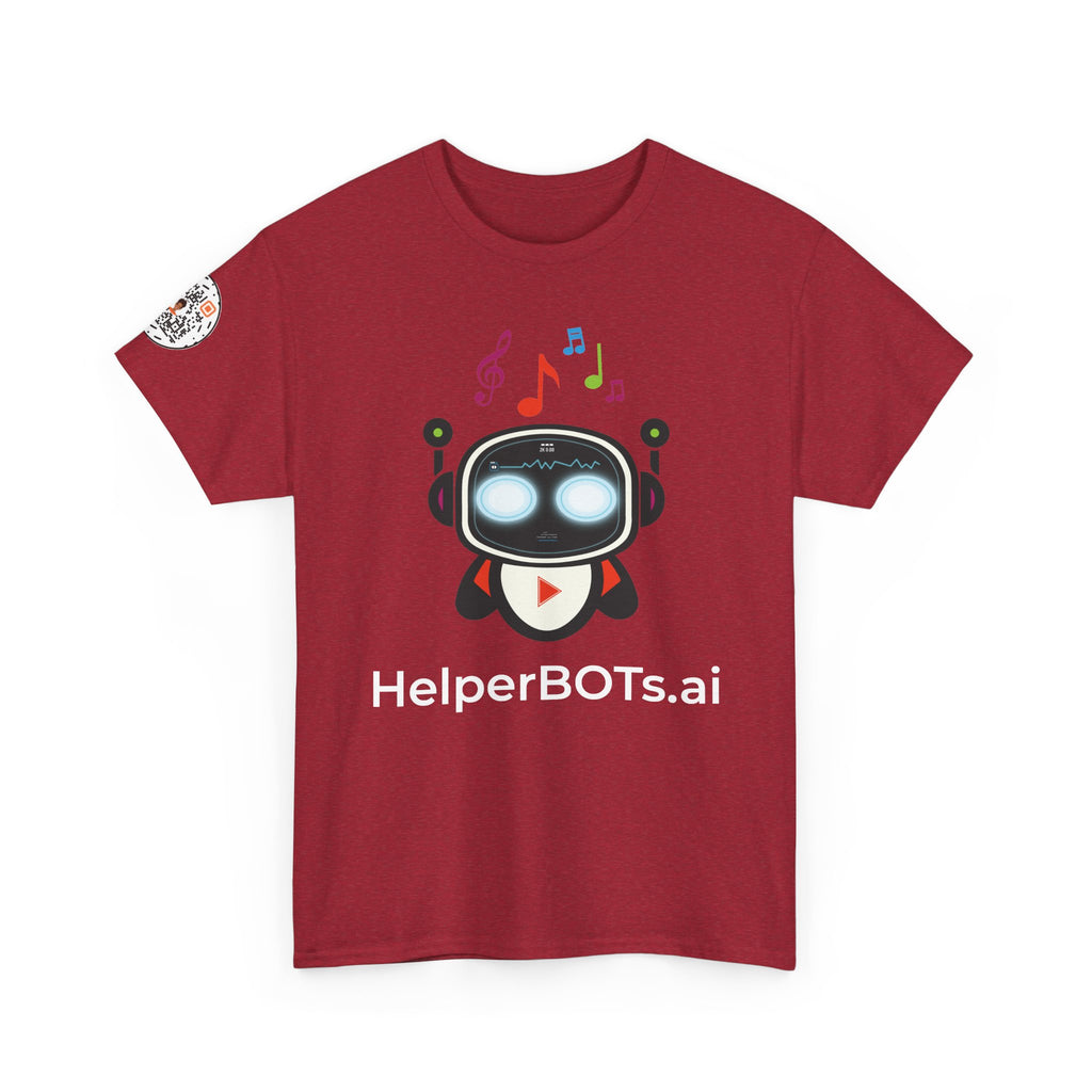 Unisex Music BOT Heavy Cotton Tee (Dark Edition with White Print)