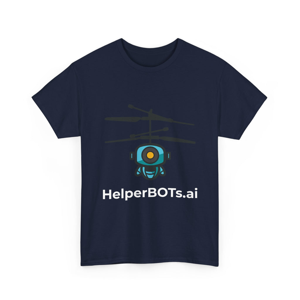 Unisex Security BOT Heavy Cotton Tee (Dark Edition white text)
