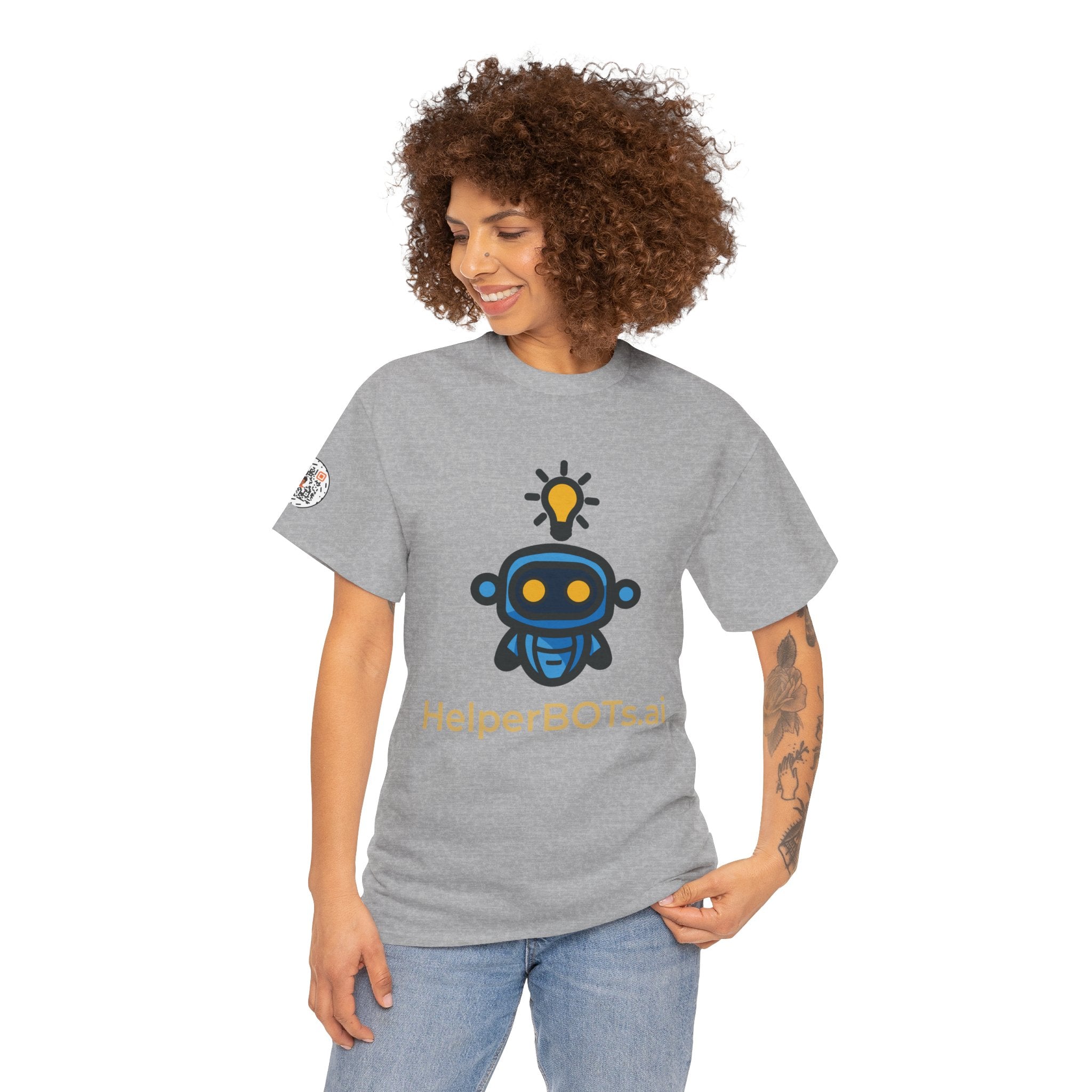 Unisex Personal Development BOT Heavy Cotton Tee (Dark Edition with Gold Print)
