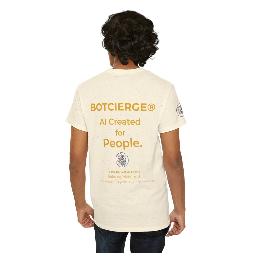 Unisex RememBOT™ Heavy Cotton Tee (Light Edition with Gold Lettering)