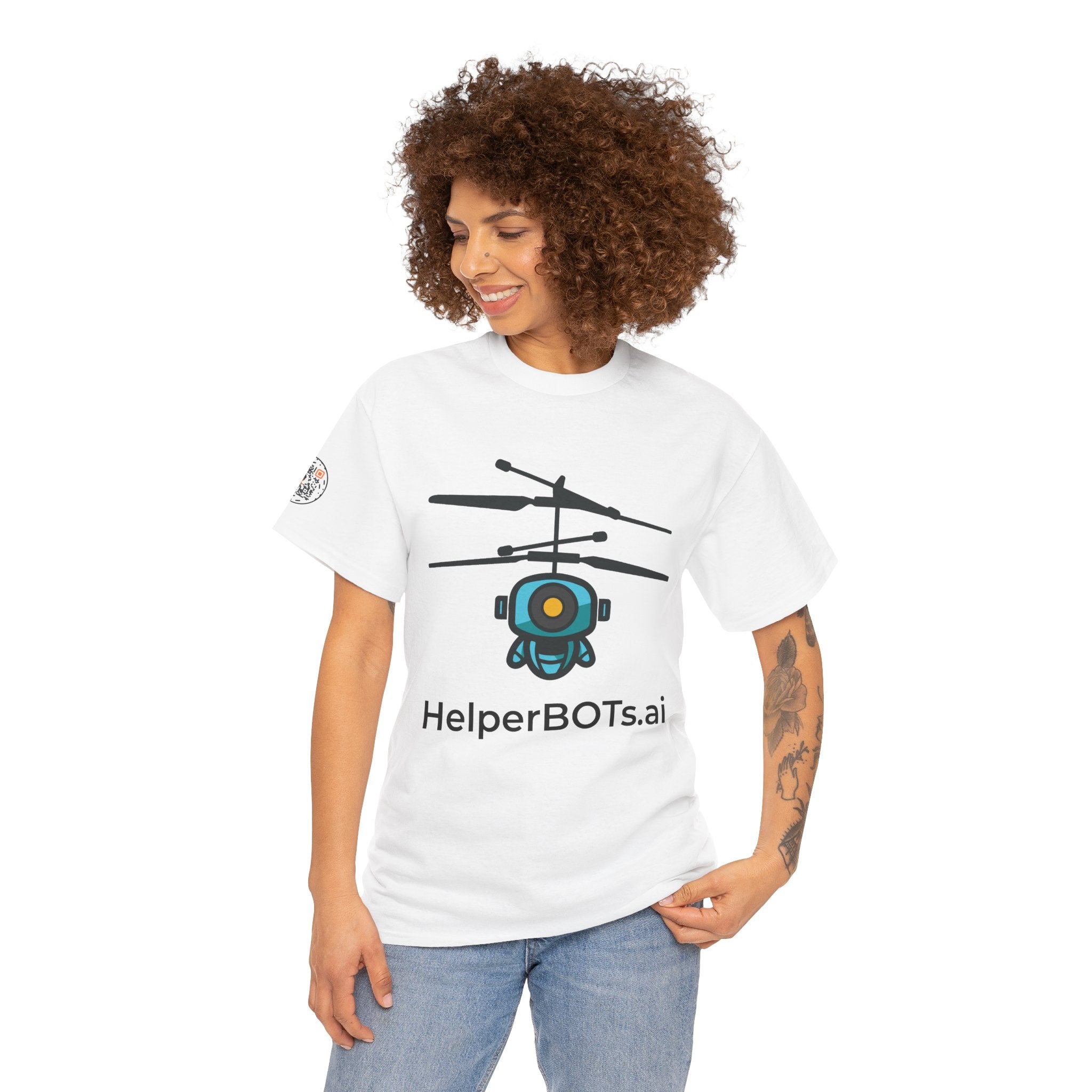 Unisex Security BOT Heavy Cotton Tee (Light Edition with Black Print)