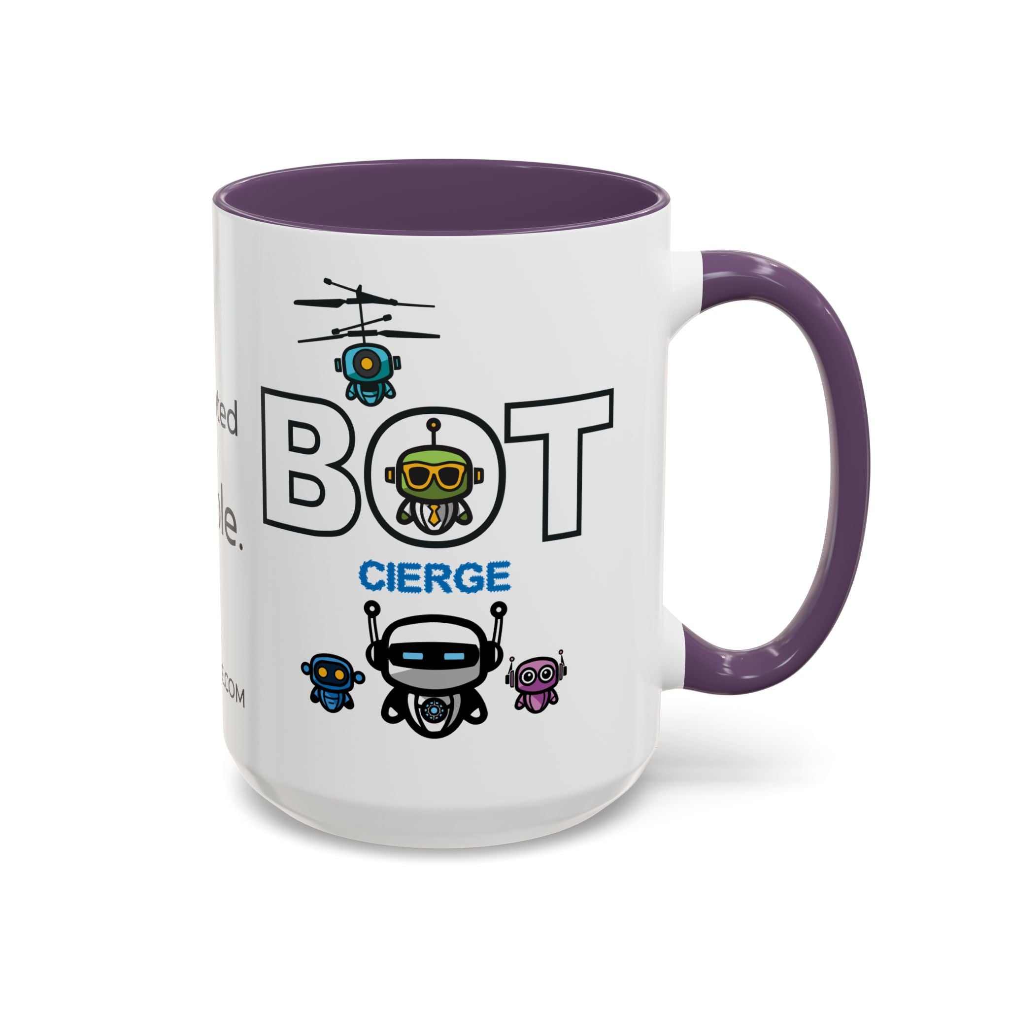 Logo Accent Coffee Mug (11, 15oz) (Light Edition with Black Print)