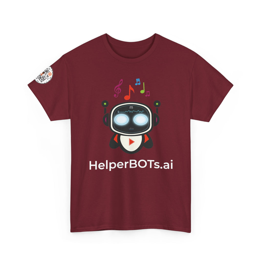 Unisex Music BOT Heavy Cotton Tee (Dark Edition with White Print)