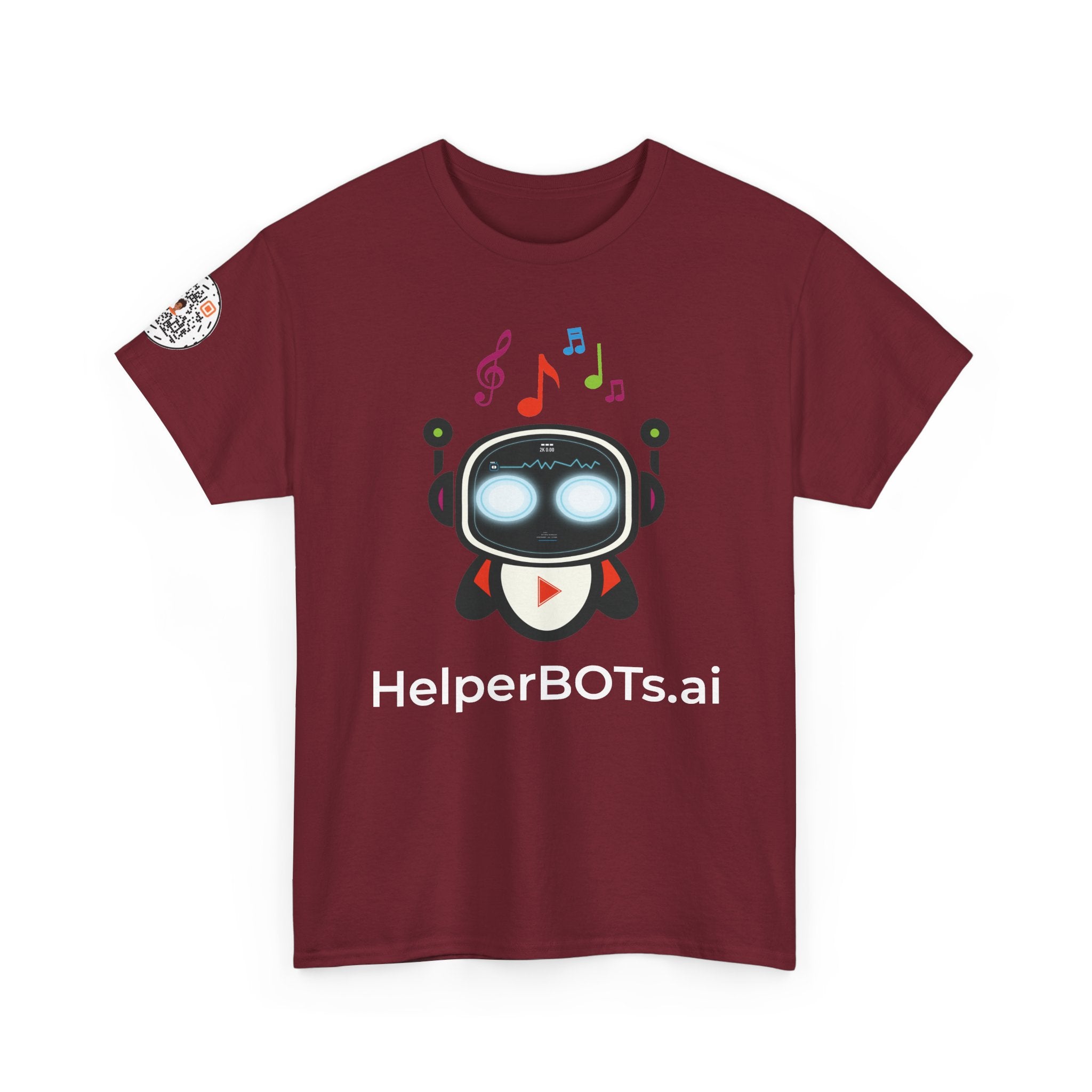 Unisex Music BOT Heavy Cotton Tee (Dark Edition with White Print)